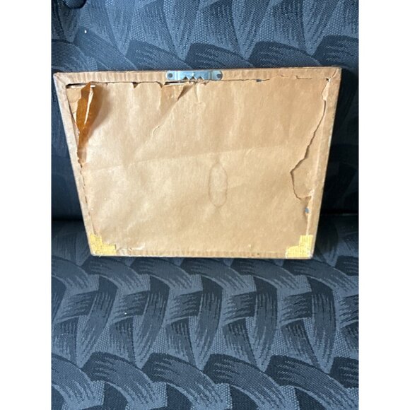 Vintage Ox & Cart Framed Artwork With Wooden Frame - Picture 3 of 5